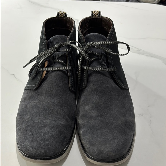 Men's Black Chukka Boots - Picture 2 of 4